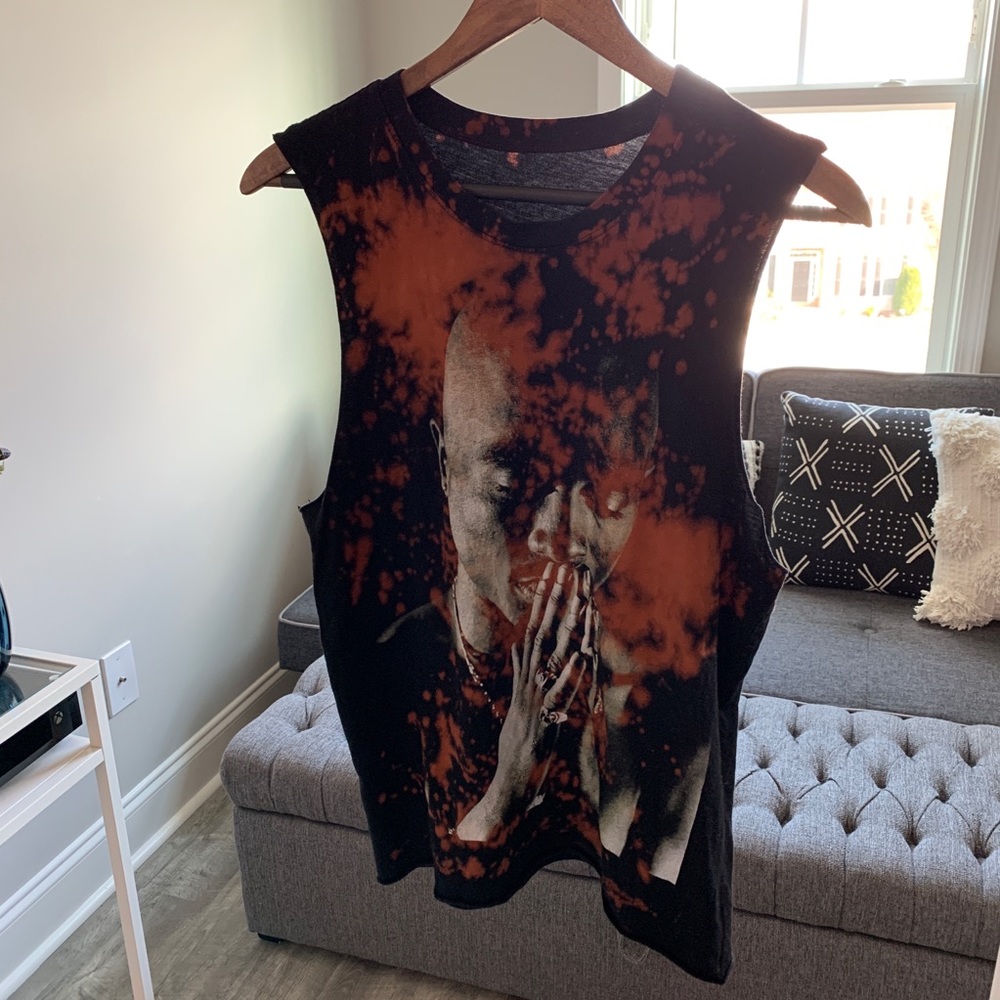 Tupac acid cut off tee